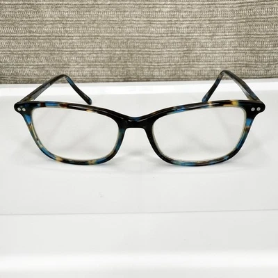 Armações de óculos Ernest Hemingway mármore azul 4808 quadrado aro completo 52-17-140 - Imagem 1 de 4