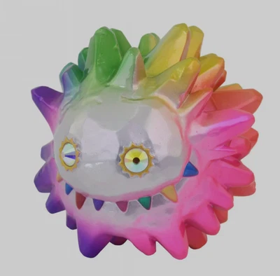 INSTINCTOY Big Ice LiquidMetallic Rainbow  Designer Figure Sofubi Vinyl H/3.93in - Image 1 of 3