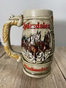 Vintage Budweiser Clydesdales 1983 Beer Stein Mug Ceramarte Brazil (Promotional) - Picture 1 of 11