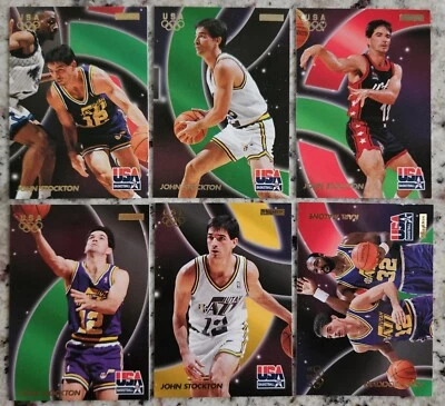 John Stockton - 6 card 1996 SkyBox USA lot - card #s 10, 20, 30, 40, 50, and 56 - Image 1 of 4