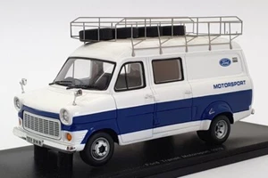 Spark 1/43 Scale S0292 - 1979 Ford Transit Motorsport - White/Blue - Picture 1 of 7