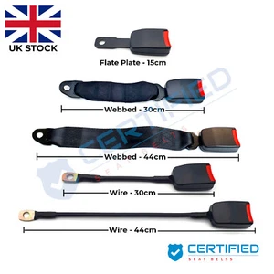 Seat Belt Buckle Receiver Replacement Universal Fitting E9 Rated - UK STOCK - Picture 1 of 14