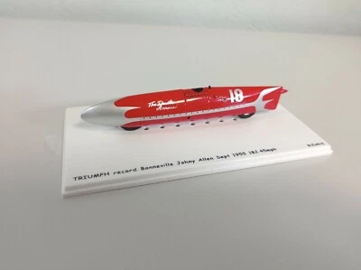 RARE BIZARRE 1:43 TRIUMPH RECORD BONNEVILLE DEVIL'S ARROW 1955 -BZ502 - Image 1 of 2