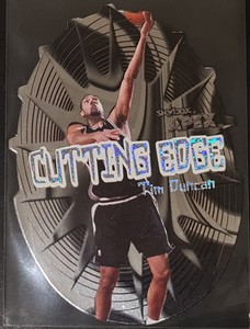 Tim Duncan 1999-00 Skybox Apex CUTTING EDGE Die-Cut Insert Card SSP (no.9)