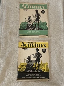 Lot of 2 Children's Activities Magazines For Home & School March & May 1949 - Bild 1 von 7