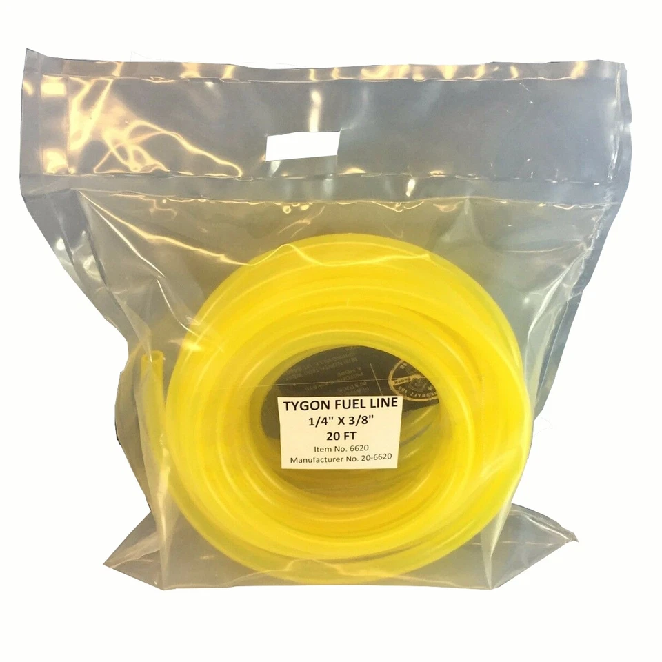 NUEVO TYGON AMARILLO FUEL LINE ID 1/4" PRECORTADO A 20 FT KAWASAKI HONDA SUZUKI KTM Foto 1 de 4