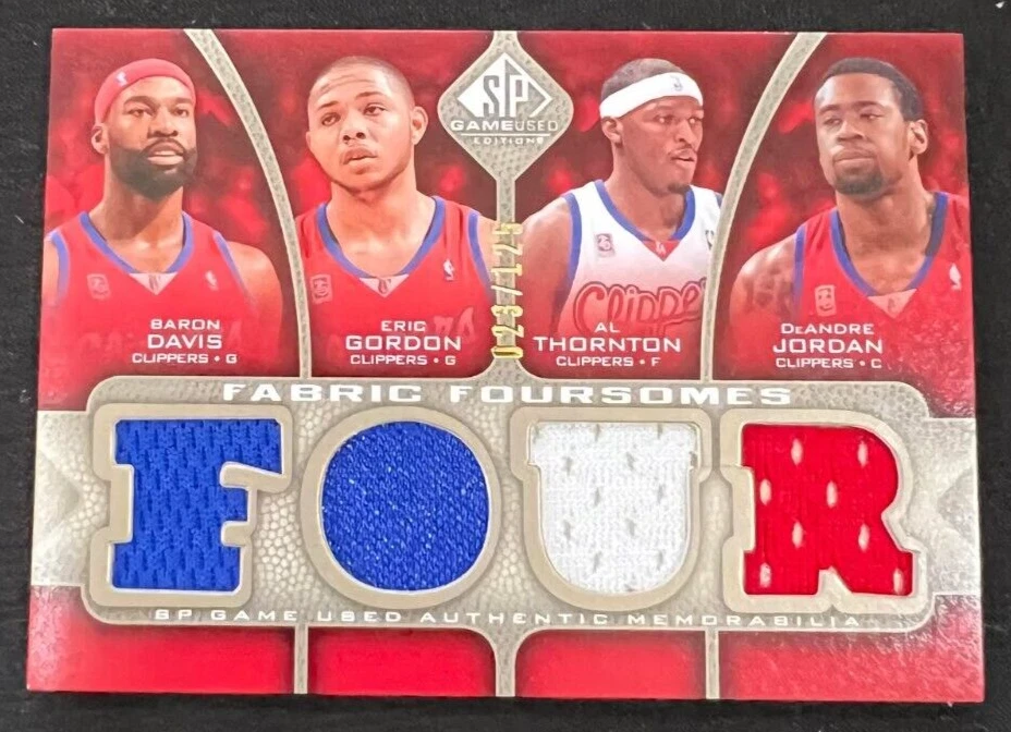 Игровая б/у ткань Foursomes ERIC GORDON Davis Thornton Jordan 2009-10 SP NO023/125 - Изображение 1 из 1