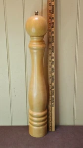 Olde Thompson 21" Restaurant Style Wood Pepper Mill Carbon Steel Grinder Blonde - Picture 1 of 10