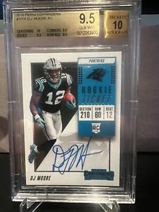 2018 Panini Contenders D.J. Moore Rookie Autograph BGS 9.5/10