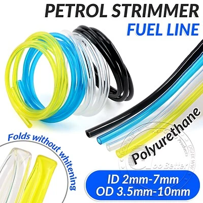 Fuel Pipe line Hose Fits Most Strimmers Chainsaws Blowers Hedge Trimmers 2-10mm - Image 1 of 4