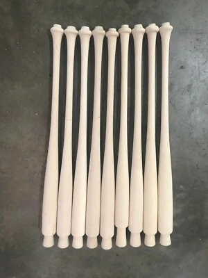 *Old Hickory Bat Co. Made* Tacos de beisebol inacabados PRO-GRADE madeira de bordo dura - Imagem 1 de 4