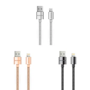 Microdia DurCable Stainless Steel MFi-Certified Lightning 1.5m Cable - Picture 1 of 30