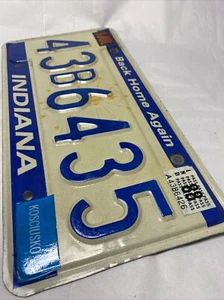 1988 Indiana Nummernschild "Back Home Again" # 43 B 6435 Kosciusko County - Bild 1 von 4
