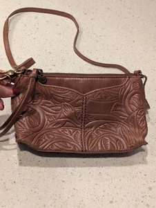 NWOT The Sak Silverlake 3 in 1 Leather Patterned Brown Tan Small CrossbodyPurse - Picture 1 of 13