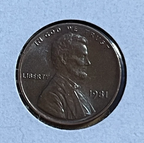 1981 No Mint Mark Lincoln Memorial Cent Error Coin B/RD Rare 3.11 GRAMS Cover