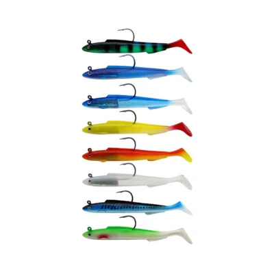 1x Soft Bass Paddle Tail Swimbaits Angelköder mit Widerhaken Angelköder - Bild 1 von 4