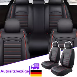 Funda de asiento de coche 2/5 fundas de asiento de cuero sintético PU fundas para Mercedes-Benz GLK - Imagen 1 de 28