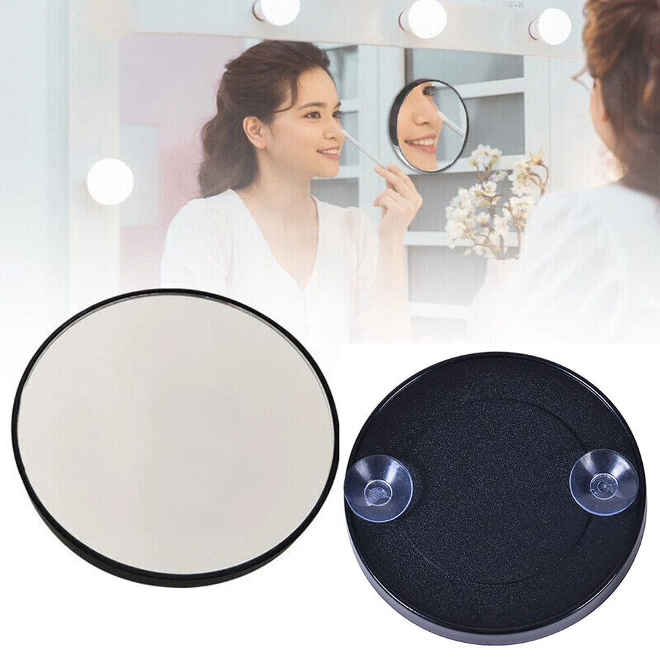 Magnifying Make Up Mirror 2/3/5/10x Round Large View Easy Suction Cup Mount US* - Image 1 of 4