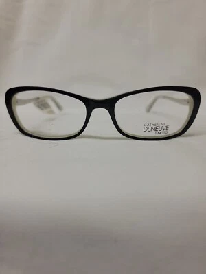 Catherine Deneuve CD0394 Black Oval Women Full Rim 53-16-135 Eyeglasses Frames - Image 1 of 4