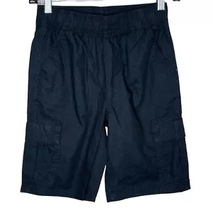 The Childrens Place Shorts Boys 8 Kids Pull On Cargo Black Chinos School Uniform - Picture 1 of 10