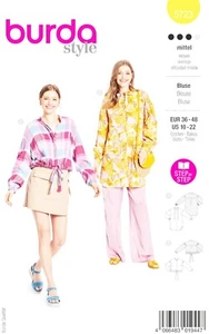 Burda Style modello taglio n. 5723 - camicetta - giacca blusa - abbottonatura nascosta - Foto 1 di 9