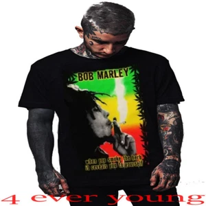 BOB MARLEY SMOKE THE CLASSIC ROCK PUNK ROCK T SHIRTS - Picture 1 of 1