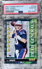 2021 Panini Instant Mac Jones RC Field Generals Card #d /2088 PSA 10 GEM MINT