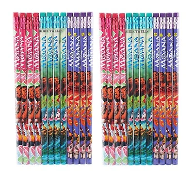 Disney Moana 12 Pencils School stationary Supplies party favors gift - Image 1 of 3