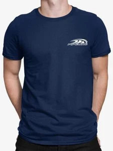 Pipeline Wave Surf Graphic - Navy Tshirt Men's - Picture 1 of 4