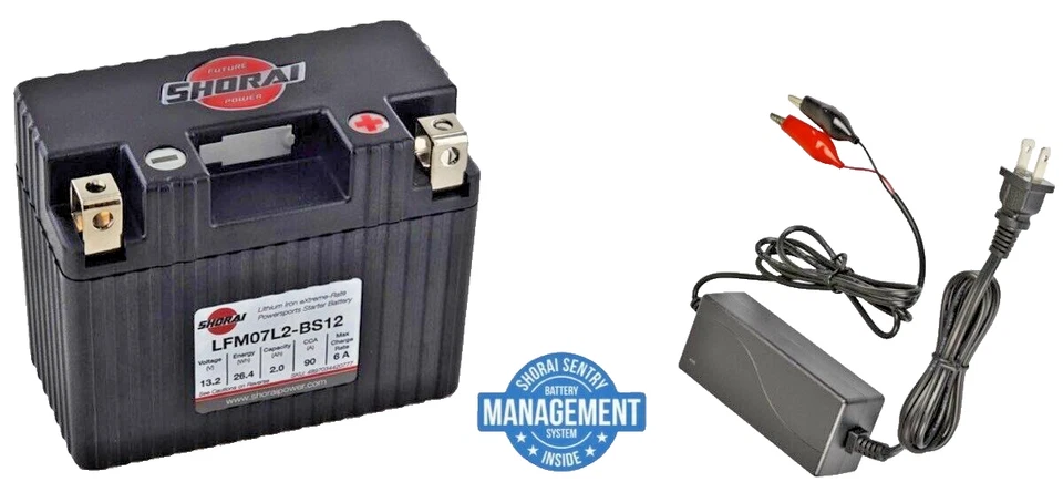 Batería de litio SHORAI Xtreme-Rate con cargador # LFM07L2-BS12 Foto 1 de 1