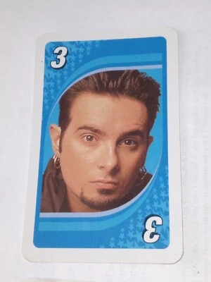 NSYNC UNO #3 Chris  Kirtpatrick Playing Card Mattel 2000 Blue - Image 1 of 2