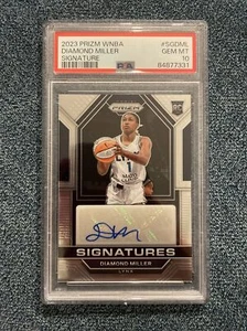 DIAMOND MILLER 2023 PANINI PRIZM Auto RC Rookie PSA 10 Gem Mint WNBA Star - Picture 1 of 2