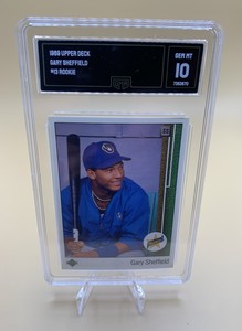 GMA GEM MT 10 1989 UPPER DECK STAR ROOKIE #13 GARY SHEFFIELD RC 