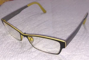 Prodesign Denmark Eyeglasses 1393 C.6031 Pure Titanium & Yellow 50-16 140 - Picture 1 of 9