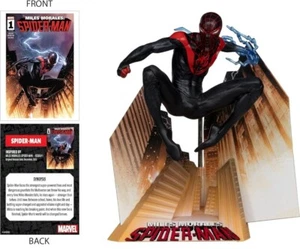 🕸🕷McFarlane Spider-Man Miles Morales Marvel Cover 1:10 posed figure IN HAND!!! - Picture 1 of 6