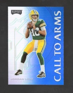 2020 Playoff Jordan Love RC Call To Arms Blue Prizm HOLO #CA-20 Packers Rookie - Foto 1 di 10