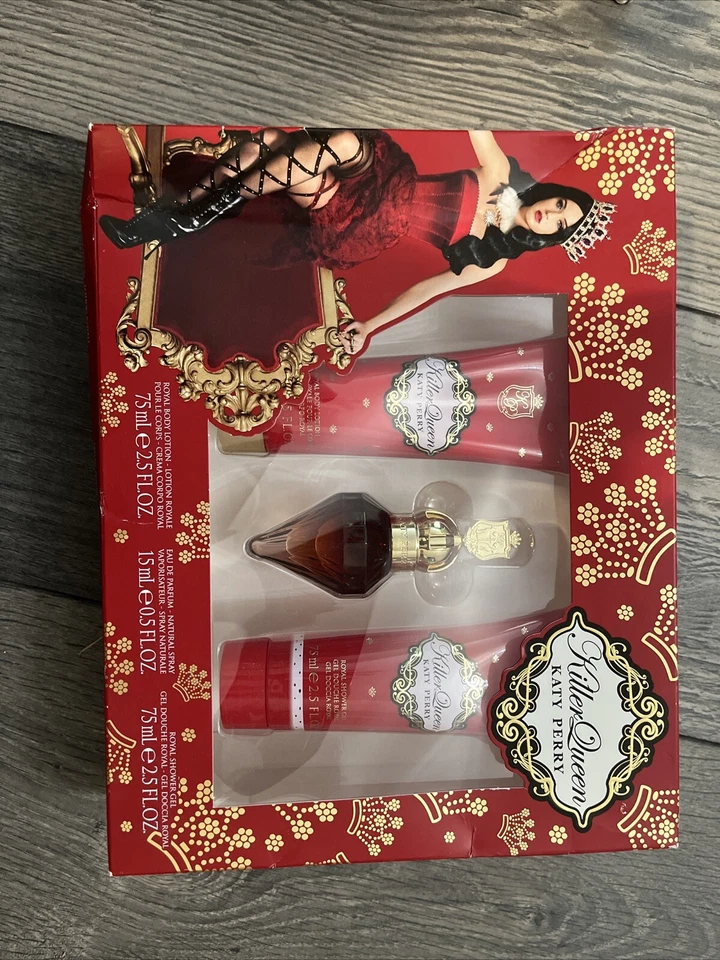 KILLER QUEEN DE KATY PERRY CONJUNTO DE 3 PIEZAS PARA MUJER 2,5 OZ Loción, Perfume, Gel Nuevo Foto 1 de 1