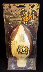 GREEN BAY PACKERS MINIATURE FOOTBALL SUPER BOWL XXXI NEW SEALED Packers Patriots - Picture 1 of 6