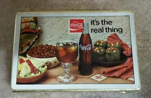 1971 Coca Cola Playing Cards It's The Real Thing eslogan marrón y bigelow - Imagen 1 de 3