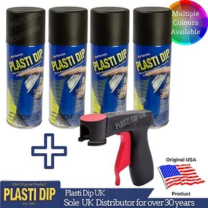 PlastiDip - Plasti Dip / Basic Wheel Dip Kit - 4 x Aerosol Sprays + Spray Tool - Picture 1 of 8