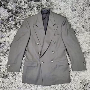 Chaqueta Blazer Vintage Nino Cerruti Para Hombre 40R Verde Doble Pecho Muesca Solapa - Imagen 1 de 20