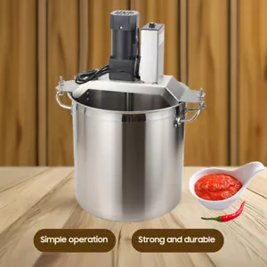 40L Automatischer Küchenmixer Heißer Topf Boden Suppe Sauce Rührer Bratmaschine USA - Bild 1 von 12
