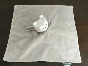 Eddie Bauer Baby Lovey Plush Gray White Owl Security Blanket Pacifier Loop - Picture 1 of 5