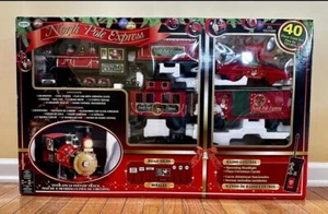 EZTEC North Pole Express Christmas 40 Piece Train Set 37181 Lightly Used! - Picture 1 of 10