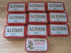 Altoids Peppermint Tins Lot of 10 Empty Tins - Picture 1 of 6