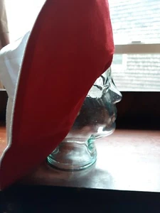 Sun Hat White cotton Cap Hat NEW lined in red cotton EZ care & wear - Picture 1 of 9