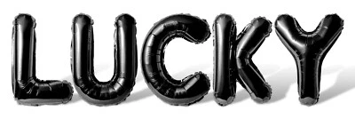 LUCKY Letter Balloon Banner - 10 Color Options - St Patrick's Day Decorations - Image 1 of 4