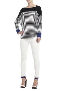 NEW BCBG ROCHELLE DROP-SLEEVE HIGH LOW HEM TOP IHJ1S292/B458A SIZE XS/S - Picture 1 of 2