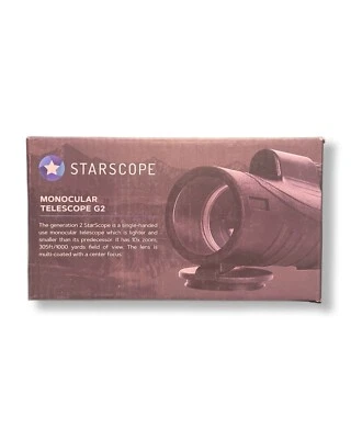 STARSCOPE Monocular Telescope (Gen 2) 10x Zoom Focus IPX5 Water Resistant - Image 1 of 4