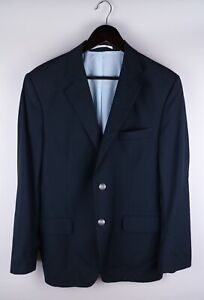 GANT Men Blazer Jacket Casual Business Formal Wool Black size 50